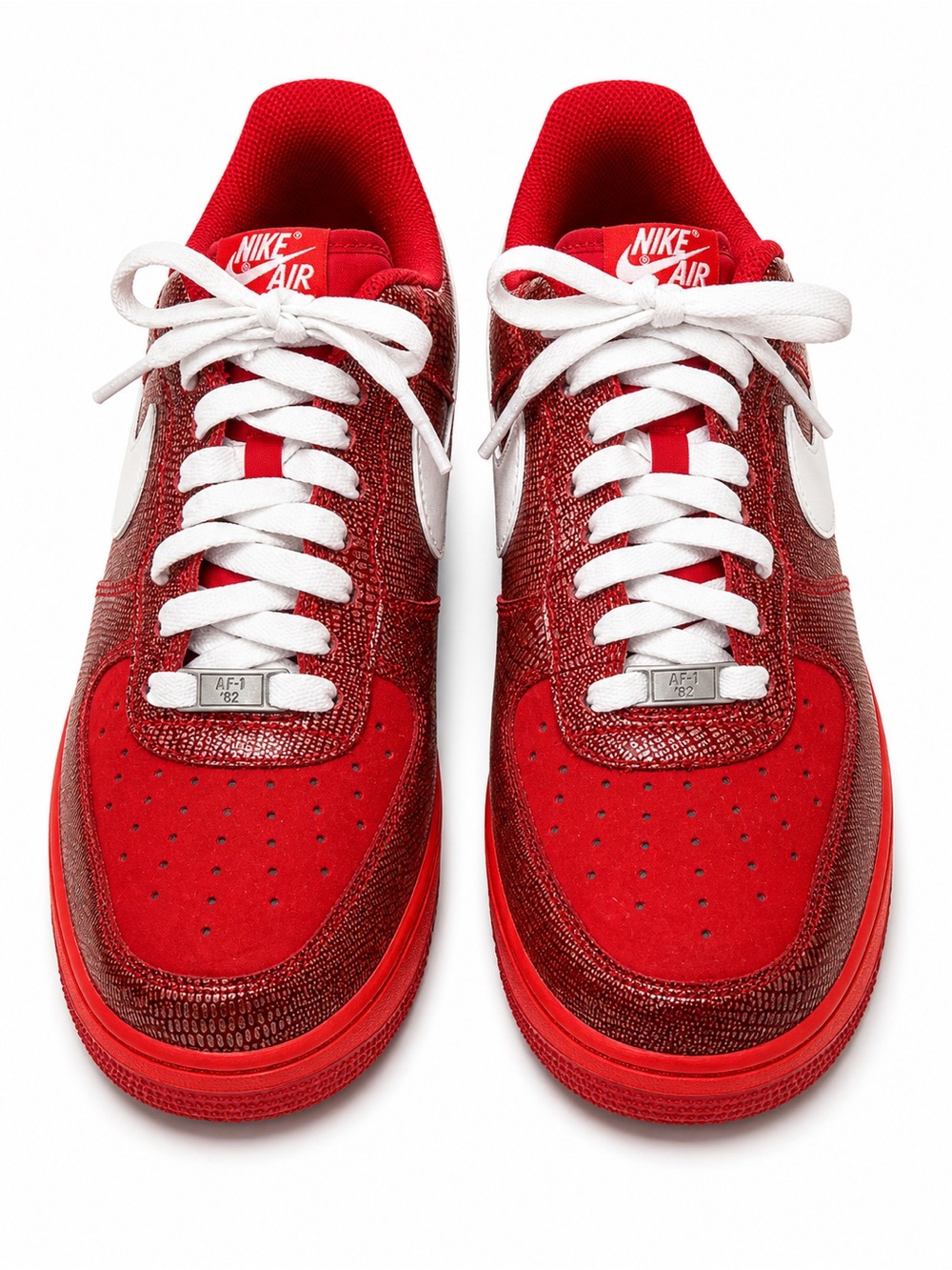 2009 Nike  Air Force 1 low premium red metallic snakeskin Men’s size 12 rare